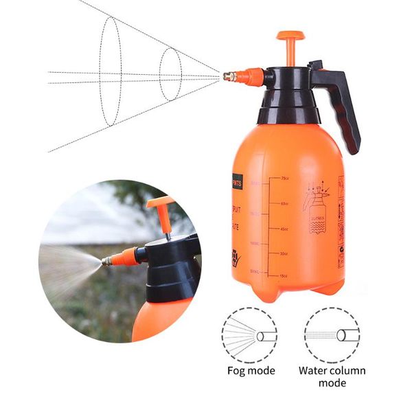 

2l pressure garden spray bottle handheld sprayer home water pump sprayer adjustable portable hand pressure trigger