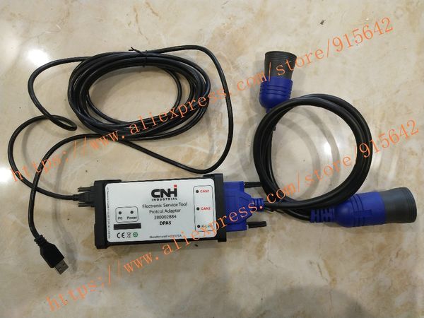 

new holland electronic service tools (cnh est 8.8 engineering level )+diagnosticprocedures+white cnh dpa5 kit diagnostic tool