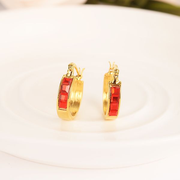 

girlscrystal lovely round circles huggies hoop earrings for kids children aros women girls boy jewelry african christmas gift, Golden