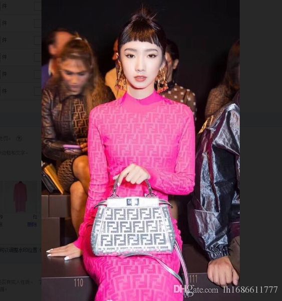 

женщины осень трикотажного платья мода элегантного bodycon платье сексуального письмо жаккардовой партии платье высокого воротник длинных ру, Black;gray