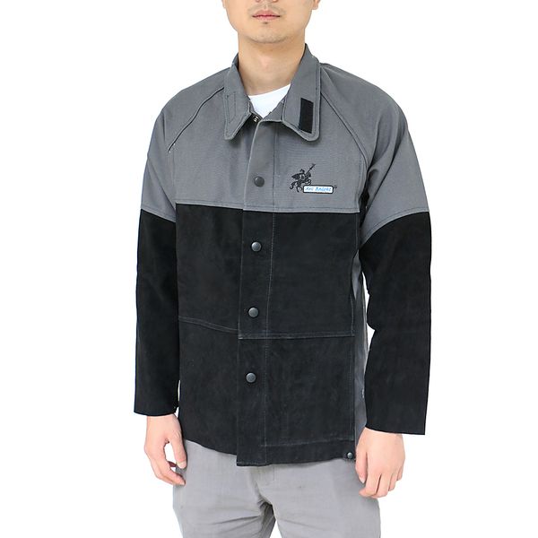 

leather welding jacket, flame-resistant split, l- xxxl, 4sizes