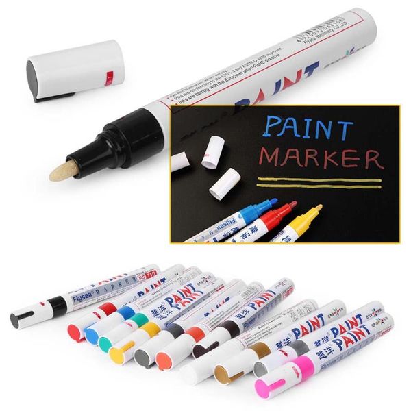 

car waterproof permanent paint marker pen tire tread rubber metal access painting pens