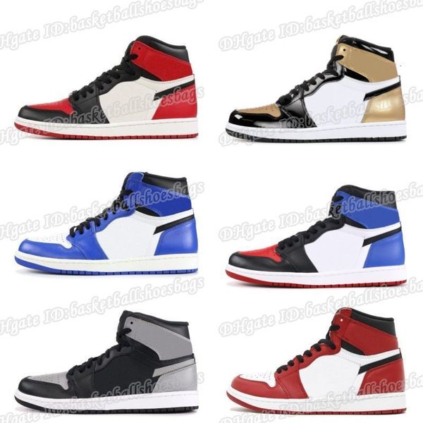

3 1 chicago white red black bred toe basketball shoes shadow mens trainers 1s royal sneakers with shoes box michael sports