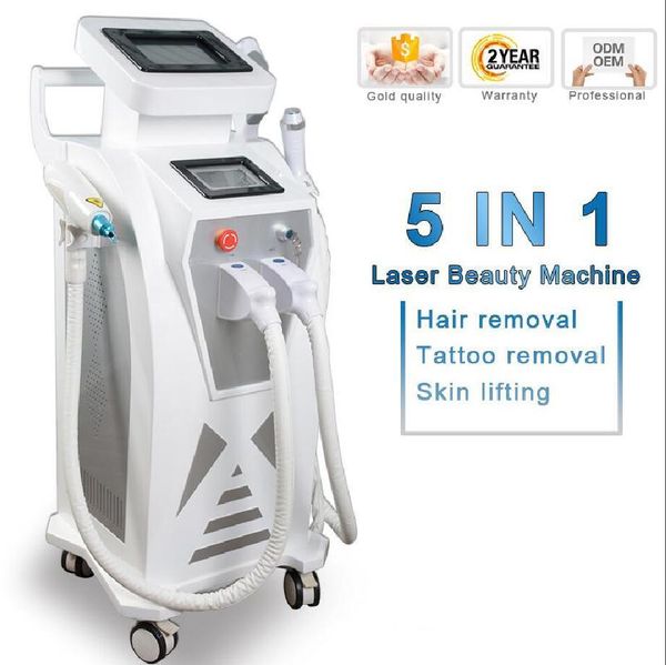 

2020 multifunction ipl laser hair removal nd yag laser tattoo removal machine rf face lift elight opt shr ipl, Black