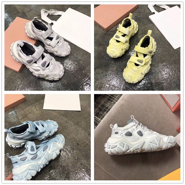 

2019 designer new as triple luxury casual fashion dad shoes breathable sneaker hook & loop women's shoes 35 yards to 40 yards 1-0, Black