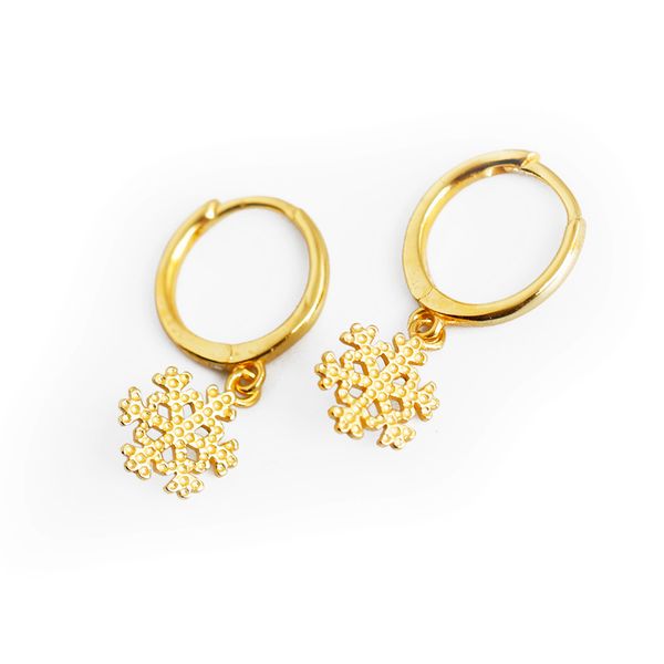 

real 925 sterling silver snow earrings huggie hoop earrings dainty gold earring for women jewelry, Golden;silver