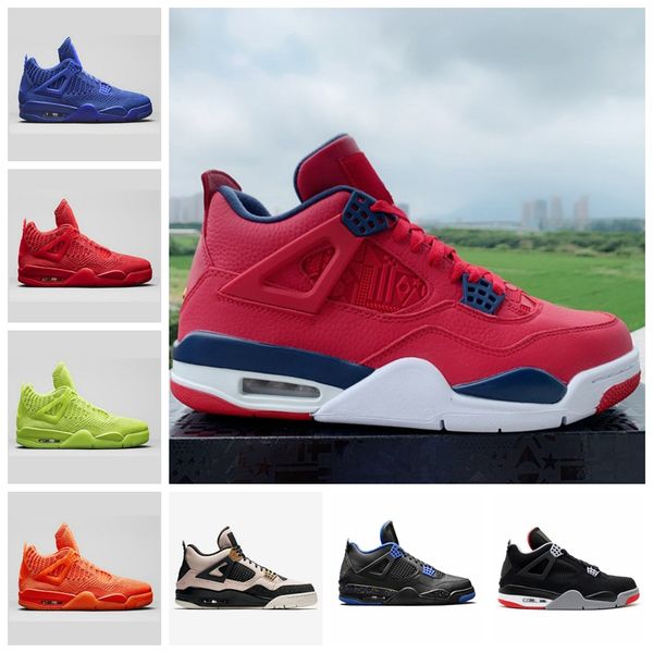 

2019 new bred 4 wings pale citron tattoo 4s basketball shoes pizzeria singles day royalty retro mens trainers designer sports sneakers 7-13