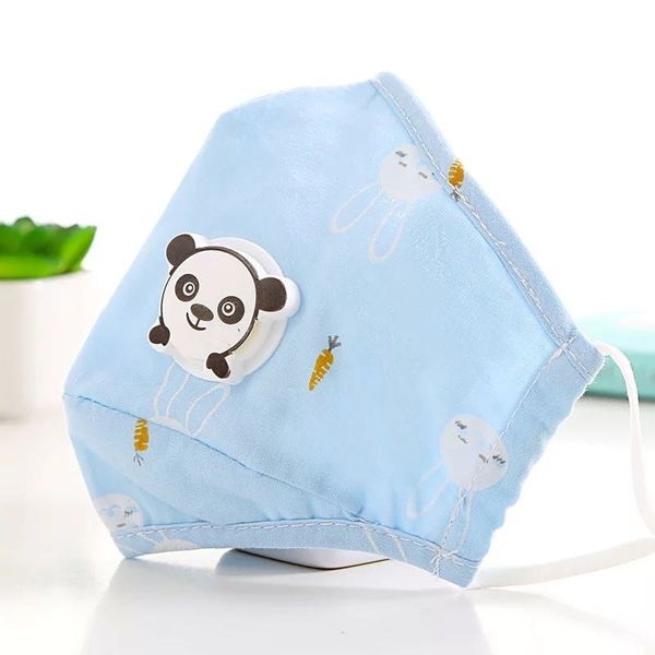 

kids 5layers cartoon face masks with filter breather valve washable reusable children dustproof protective more safer mask protection pm2.5