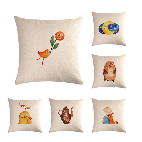 

оптового свадебного подарок способ moon owl birds романтик чайник декоративные подушки крышка домашнего офис диван декор наволочка zy24