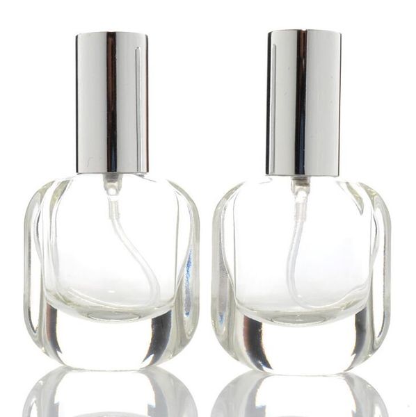 Promoção 10ml pulverizador garrafa quadrada de Vidro Grosso recarregáveis ​​garrafa de perfume fragrância e fino da névoa Perfume Cosmetic Container portátil