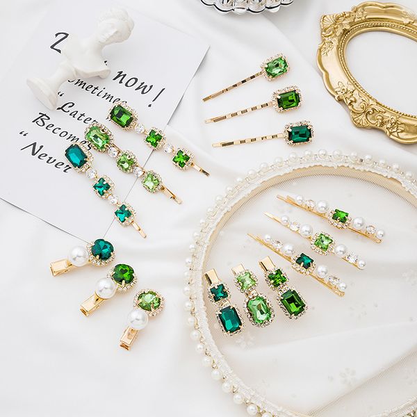 

урожай горный хрусталь жемчуг шпилька женственный темперамент небольшой и деликатный слово аксессуары зажим для волос, Golden;white