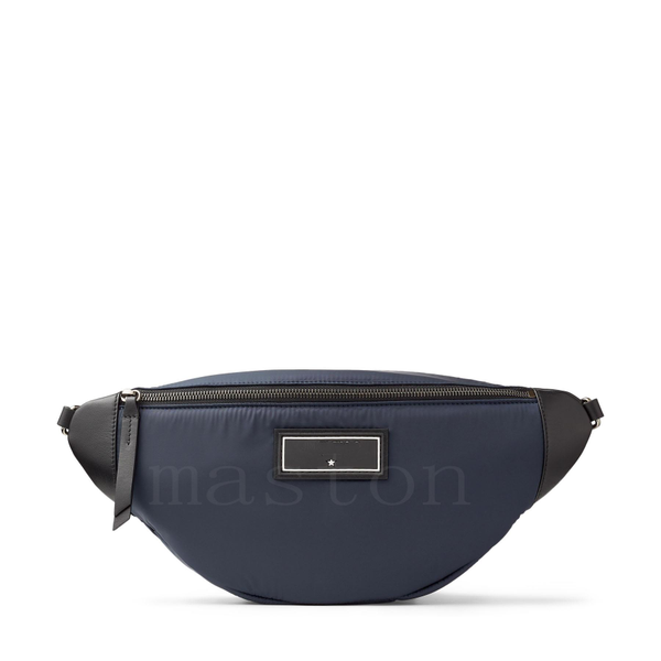 

kirt mens luxury handbags jimmy choo waist belt bag designer navy blue kirt leather bumbag day packf53c#