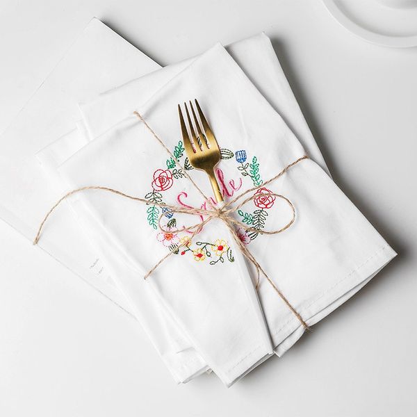 

2шт чистый белый хлопок рот ткань, отель западный ресторан чистый хлопок салфетка ткань, вино кубок полотенце не роняет шерсть