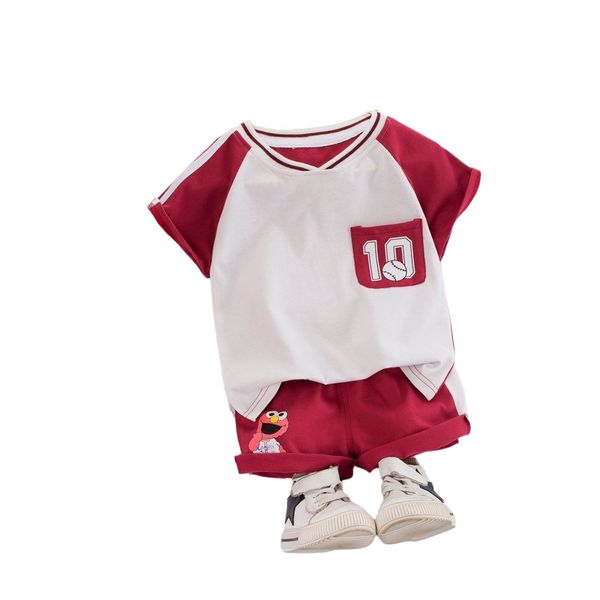 

summer kids baby boys clothes set for boys 1-4 years cut cartoon animal infant clothing suit t-shirt shorts toddler outfit, White