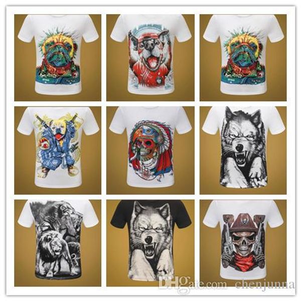 

hip hop fashion 3d skull print men t shirt 100%cotton medusa casual slim fit short sleeve tees gym male t-shirts m-3xl