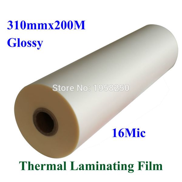 

глянцевый прозрачный 16mic 310mmx200m 1 основной горячей ламинации бопп пленки для горячий ролл ламинатор