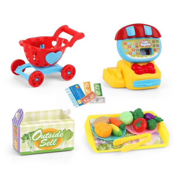

mini supermarket children abs educational house teaching house cash register toy