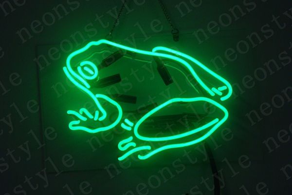 

cut frog gift neon signs light real glass tube beer bar pub shop decorate homeroom girlsroom party decor bulbs sign 14 in