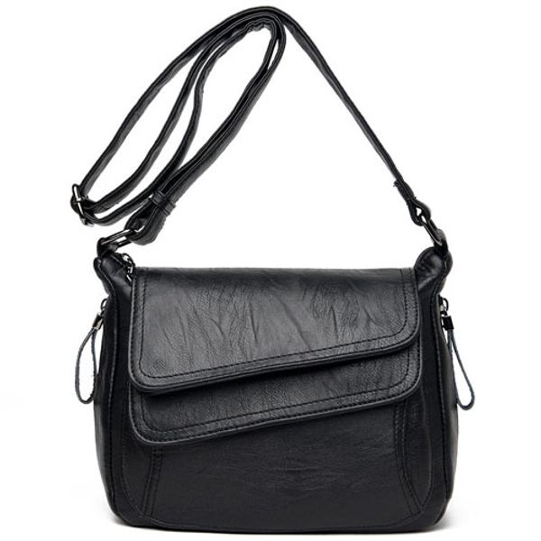 

women leather simple handbag red shoulder bag sac a main femme lady messenger bags drop shipping