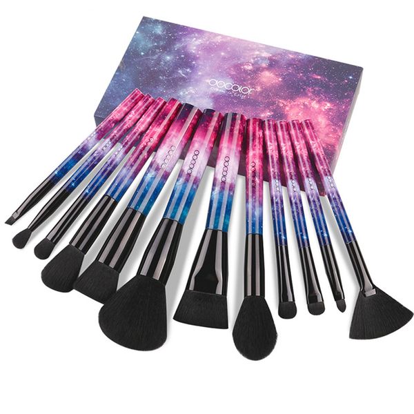 

новые звёздная серия 12 шт профессиональные кисти для макияжа набор высококачественных синтетических волос