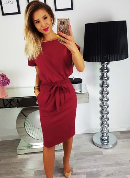 

women sample designer dress fashion lace slim round neck short sleeve dress girl casual luxury solid color new arrive, Black;gray