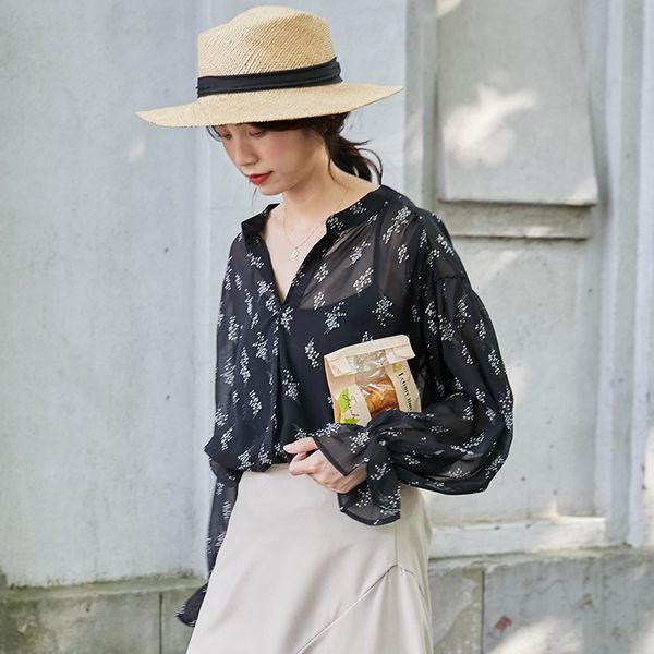 

new spring vintage chiffon shirt female oversize women long sleeve girls blouse summer plus size women blouses femme blusas, White