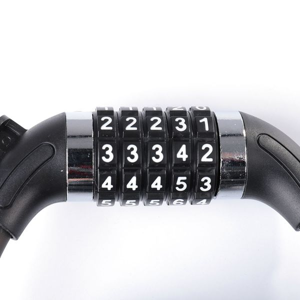 

cycling bike lock outdoor safety portable convenient 1.8m anti-theft wear-resistant antiaging key password type mtb cycling lock
