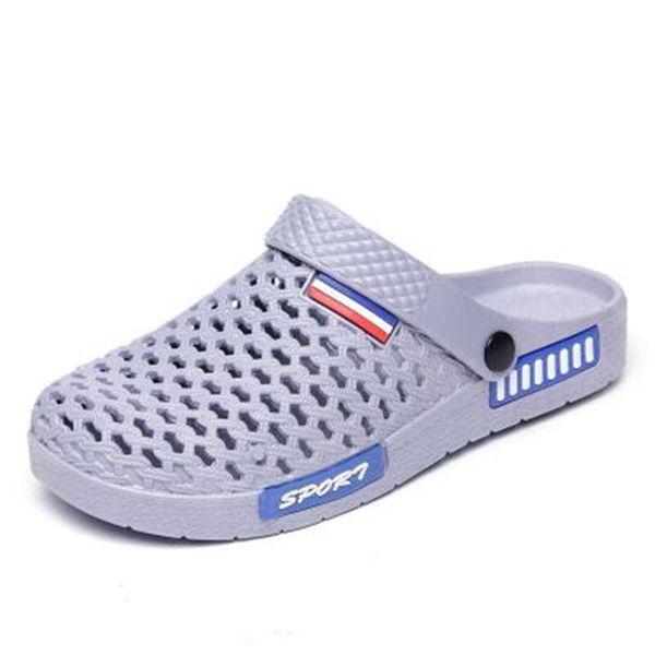 

2020 лето новый мужские сандалии eva легкие пляжные тапочки нескользящие mule мужчины женщины сад засоров обувь повседневная вьетнамки, Black