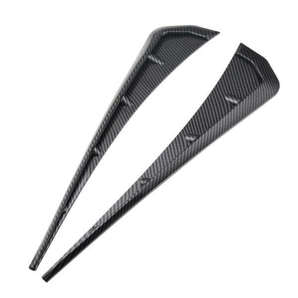 

magideal 2pcs black carbon front side air vent cover trim for honda civic