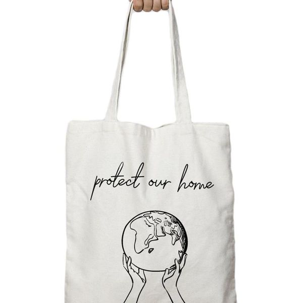 

protect our home tote bag graphic funny slogan shopping bag grunge tumblr hipster cosmetic street style casual handbag