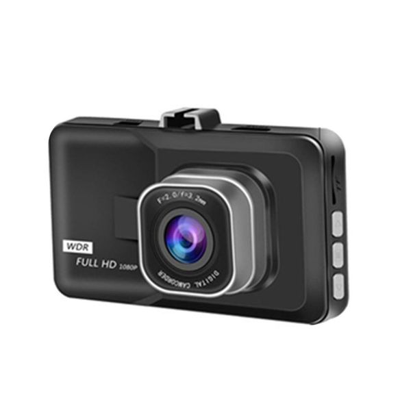 

black 3.0 inch large screen driving recorder multi-language hd 1080p night vision wide-angle shooting car