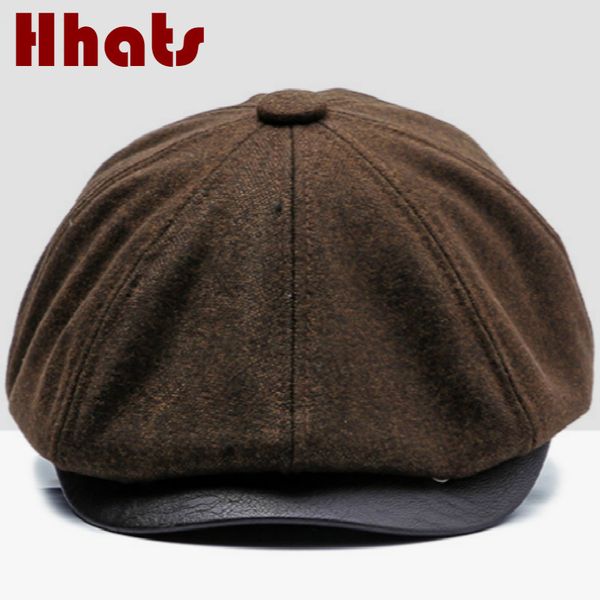 

шерсть высокого качества берет hat for old men толстая теплая зима cap vintage ivy flat cap повседневный cabbie осень козырьки остроконечные, Blue;gray