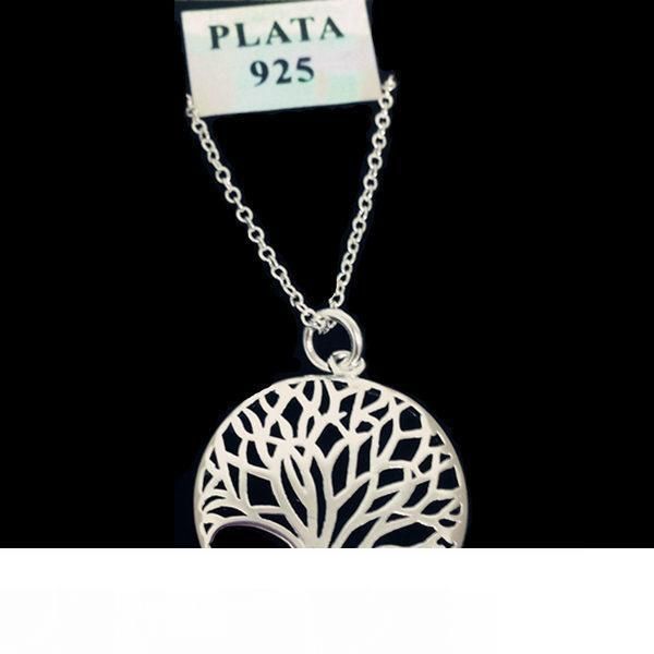 

пункт 925 мода самая популярная горячая посеребренная дерево жизни кулон ожерелье 18 дюймов оптовая цена бесплатная доставка, Silver