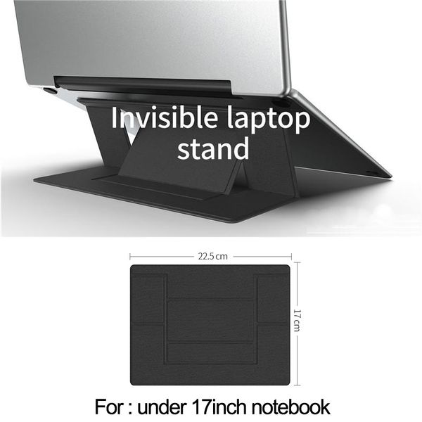 

adjustable bracket portable tablet holder for ipad macbook lenovo samsung invisible lap adhesive stand folding bracket