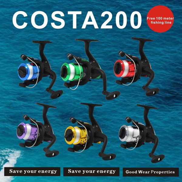 

baitcasting reels 200f portable spinning reel 5.2:1 fishing left/right freshwater saltwater shallow spool rotating