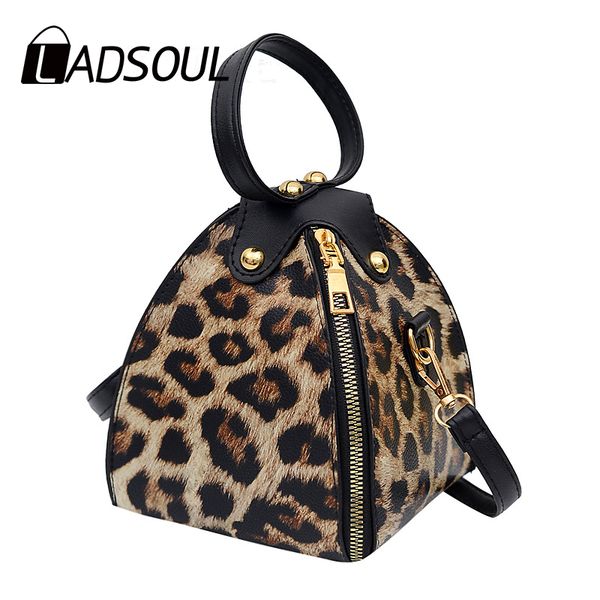 

ladsoul мода leopard треугольник сумка корейский новый стиль сумки модные женщины плеча mini сумка