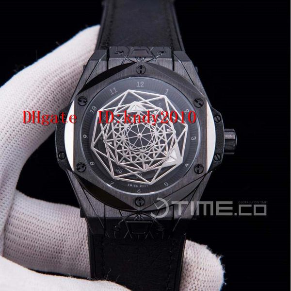 

watch based) mens watches 45mm all limited hexagon dial special mechanical black edition a.1213 build 8n24 (miyota 415.cx.1114.vr.m usnl, Slivery;brown