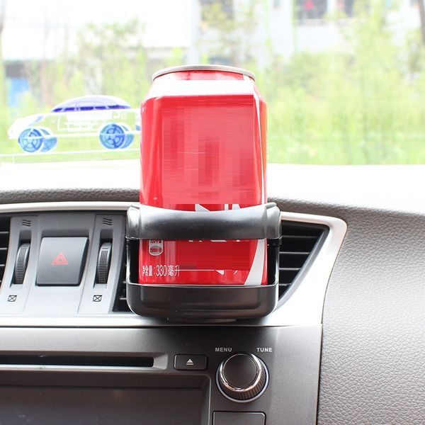 

auto cup holder mount stand car air vent safety firm canned bottle holder auto styling black accessories 1003