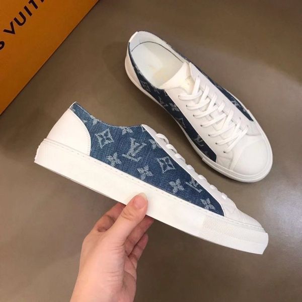 

2020 new qa men's leather casual shoes men's trendy sneakers luxury design casual shoes