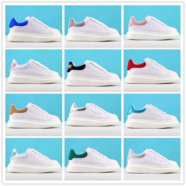 

2019 fashion casual shoes mens womens chaussures beautiful platform casual sneakers luxury designers shoes leather solid colors shoes, Black