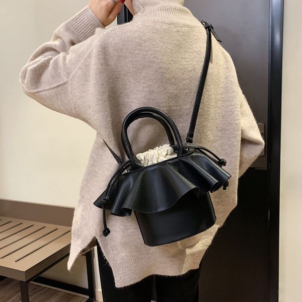 

simple women's bag new style fashion bucket shoulder bag hand shoulder purses and handbags