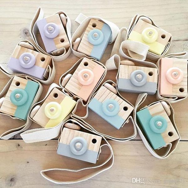 

creative wooden toy camera baby kids hanging camera pgraphy prop decoration children educational toy birthday christmas gifts