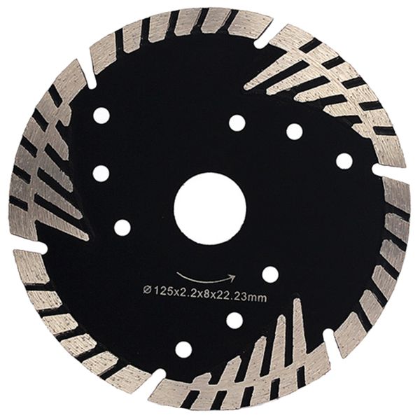 

5inch 125mm diamond saw blade granite stone cutting segmented turbo teeth slant protection concrete cutting disc