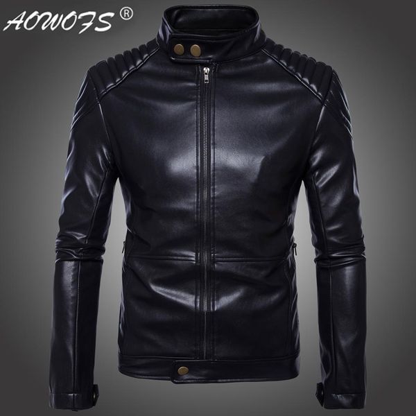 

code] european export germany locomotive leather coat fashion carrie motorcycle leather jacket men's coat black background b008