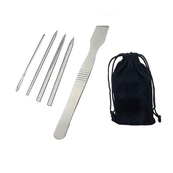 

5pcs/9pcs diy paracord stitching needles set stainless steel portable lacing smoothing tool for bracelet laces strings