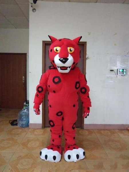 2019 Costume da mascotte tigre rossa di Halloween Costume da cartone animato di alta qualità Re degli animali Personaggio a tema anime animale Costumi di carnevale di Natale