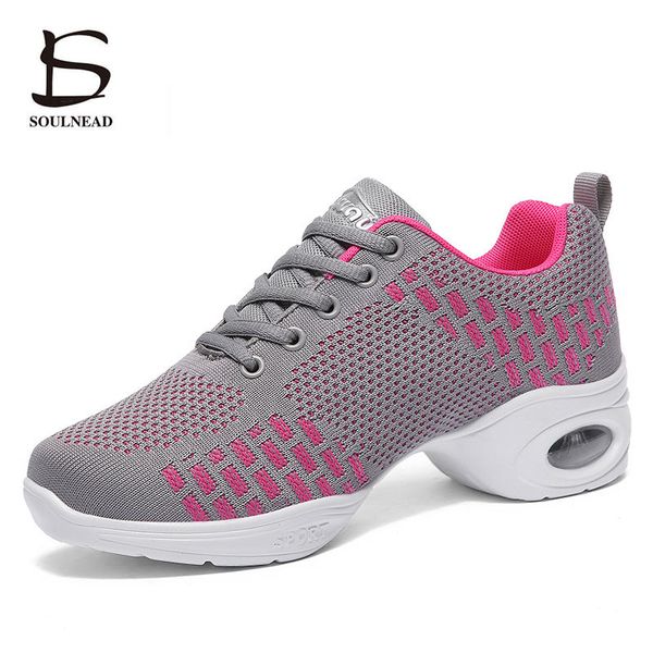 

sneakers dance shoes for women flying woven mesh comfortable modern jazz dancing shoes girls ladies outdoor sports s-919