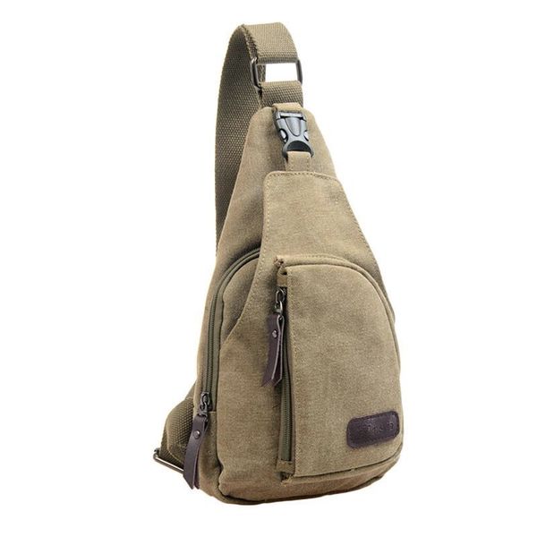 

man shoulder bag outdoor sports casual chest bag canvas zipper crossbody male portable travel multifunction messenger bags