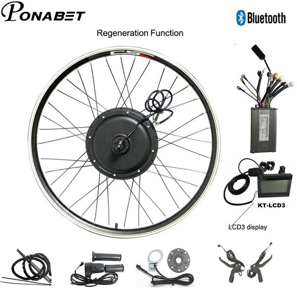 

ebike conversion rear motor wheel kit 20 24 26 27.5 28 29 inch 700c 48 1000w regeneration electric bicycle wheel