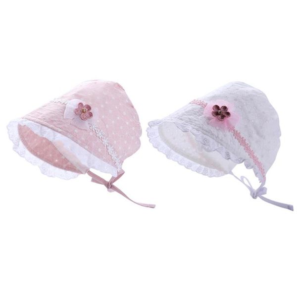 

summer newborn cute baby princess hat toddler cotton basin cap girl sun hat soft cotton baby infant summer hats, Yellow